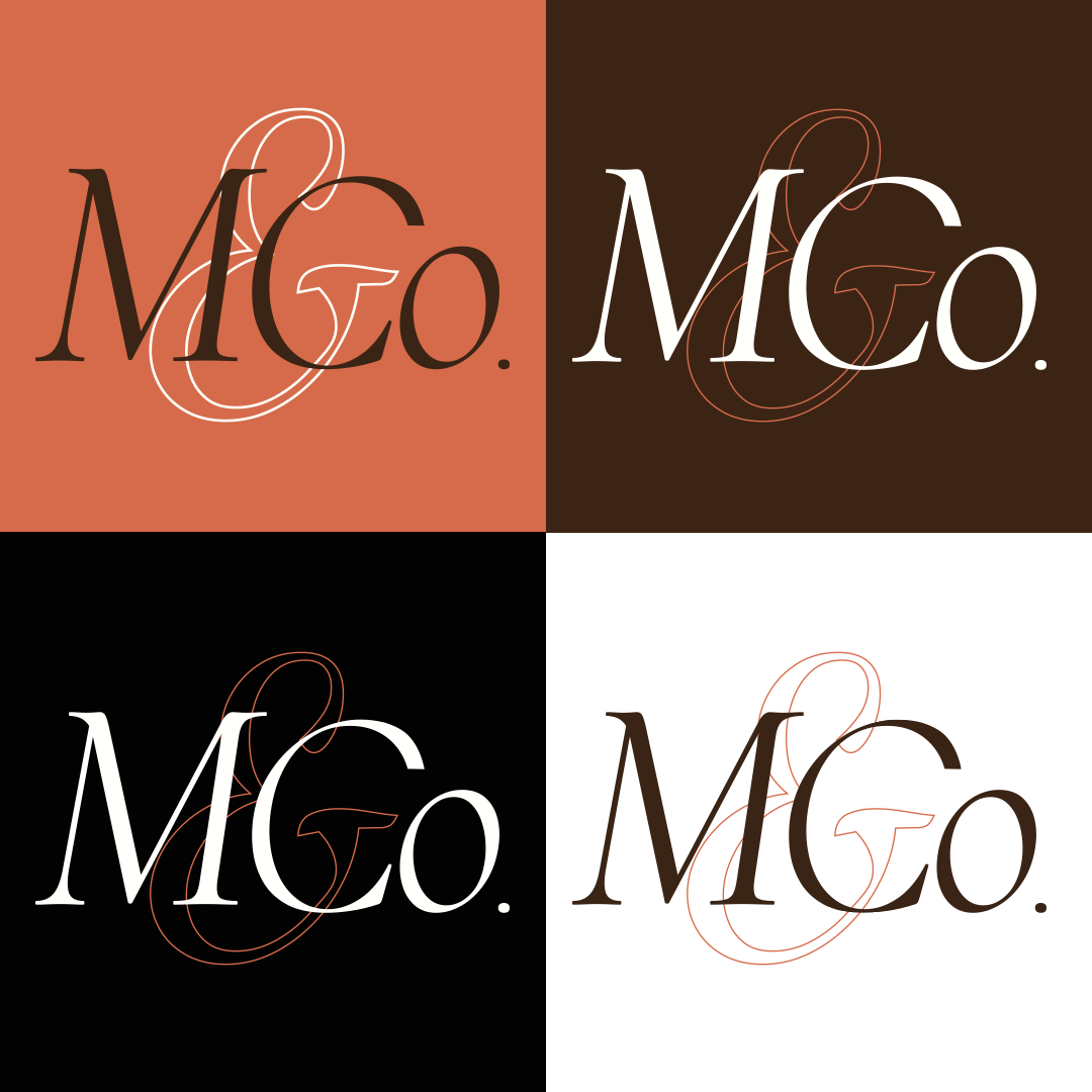 Mitti & Co. logo on various backgrounds